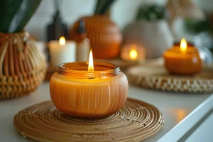 Świece zapachowe o pięknym wyglądzie
